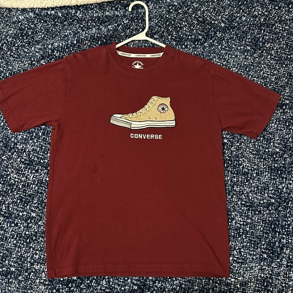 Converse Wine Red T-shirt - Picture 1 of 2